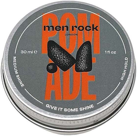 Strong Hold Hair Pomade - Men Rock Pomade High Hold Medium Shine — photo N3