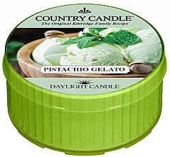 Fragrances, Perfumes, Cosmetics Tealight "Pistachio Ice Cream" - Country Candle Pistachio Gelato Daylight