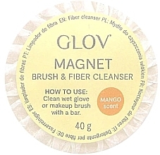 Fragrances, Perfumes, Cosmetics Brush & Fiber Cleanser 'Mango' - Glov Magnet Brush & Fiber Cleanser Mango