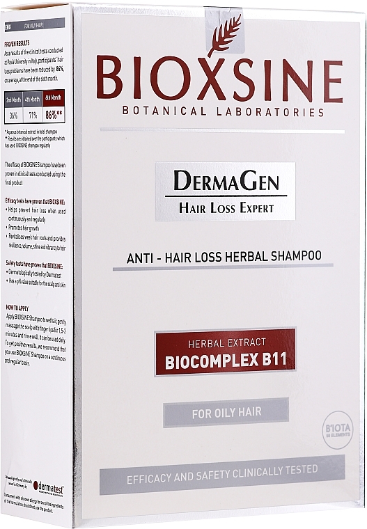 Anti Hair Loss Herbal Shampoo for Oily Hair - Biota Bioxsine Shampoo — photo N2