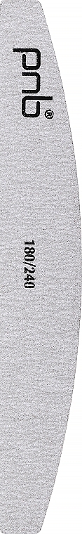 Nail File 180/240 Grey, semi-circle - PNB — photo N1