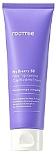 Lifting Clay Face Mask - Rootree Mulberry 5D Pore Tightening Clay Mask To Foam — photo N1
