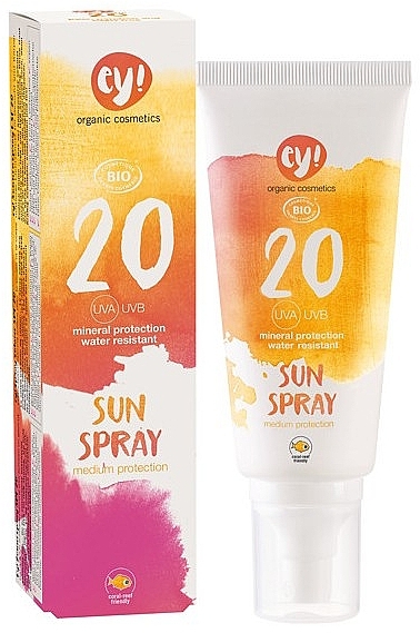 Sunscreen Body Spray SPF 20 - Ey! Organic Cosmetics Sunspray SPF 20 — photo N1