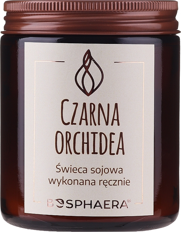 Scented Soy Candle "Black Orchid" - Bosphaera Black Orchid Candle — photo N1