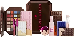 13-Piece Makeup Set - I Heart Revolution Chocolate Vault Tin Gift Set — photo N1