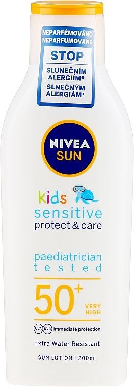 Sun Lotion for Kids - NIVEA Sun Kids Pure & Sensitive Sun Lotion SPF50+ — photo N1