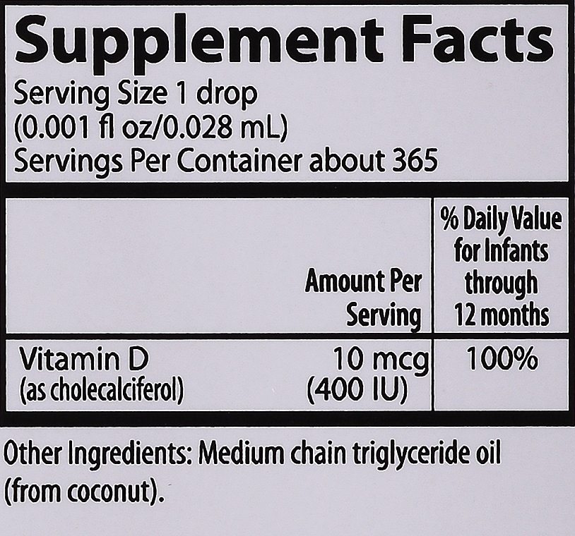 Vitamin D3 - Carlson Labs Baby's Super Daily D3 — photo N5