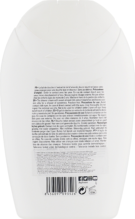 Almond Milk Shower Cream - Byphasse Caresse Shower Cream — photo N2