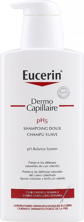 Hair Shampoo - Eucerin Dermo Capillaire pH5 Mild Shampoo — photo N1