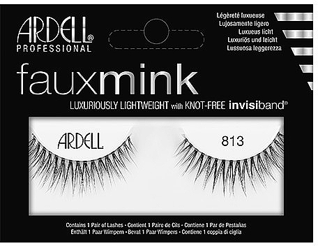 Flase Lashes - Ardell Faux Mink Luxuriously Lightweight 813 — photo N1