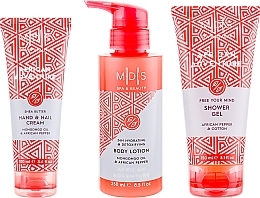 Fragrances, Perfumes, Cosmetics African Adventure Trio Set in Luxury Box - MDS Spa&Beauty African Adventure (s/g/150ml + b/lot/250ml + h/cr/100ml)