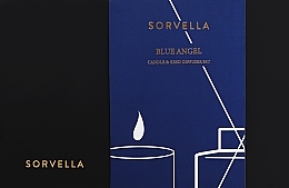 Set - Sorvella Perfume Home Fragrance Blue Angel (aroma diffuser/120ml + candle/170g) — photo N1