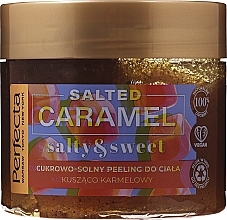 Fragrances, Perfumes, Cosmetics Sugar-Salt Body Scrub with Salted Caramel Scent - Perfecta Salted Caramel Salty & Sweet Peeling