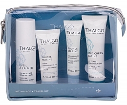 Fragrances, Perfumes, Cosmetics Set - Thalgo Travel Kit (micel/water/50ml + serum/15ml + cream/20ml + b/milk/30ml)