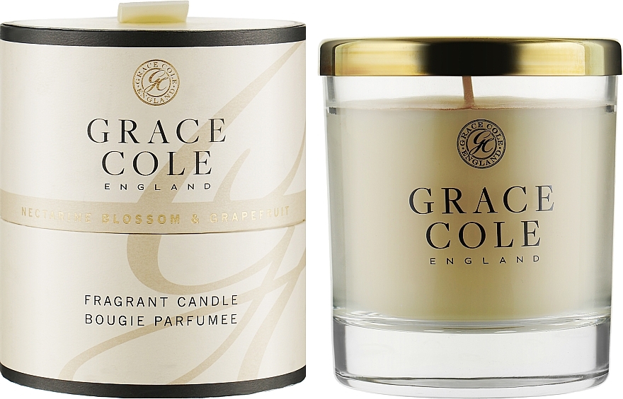 Scented Candle - Grace Cole Boutique Nectarine Blossom & Grapefruit Fragrant Candle — photo N2