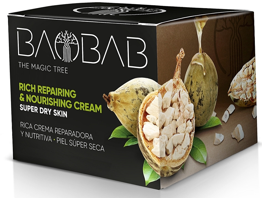Body Cream "Baobab" - Diet Esthetic Restorative and Nourishing Cream — photo N5