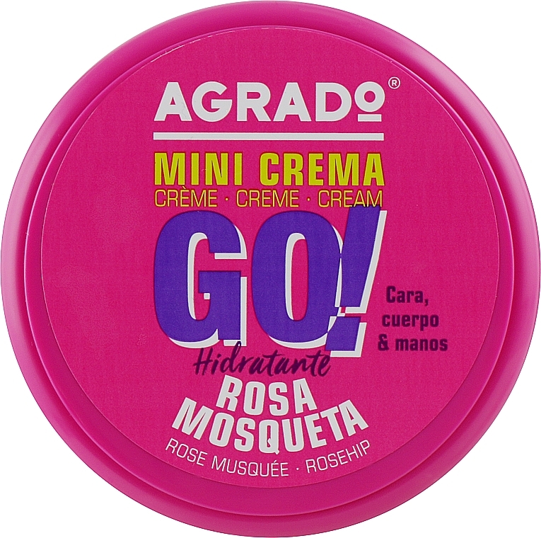 Moisturizing Universal Cream "Rosehip" - Agrado Mini Cream Go! — photo N2