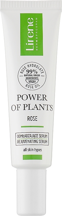 Rejuvenating Face Serum - Lirene Power Of Plants Rose Rejuvenating Face Serum — photo N1