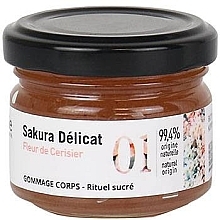 Fragrances, Perfumes, Cosmetics Sugar Syrup Body Scrub - Academie Sakura Delicat Body Scrub