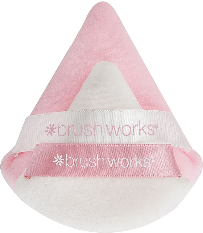 Powder Puff Set, 2 pcs. - Brushworks Triangular Powder Puff Duo — photo N2