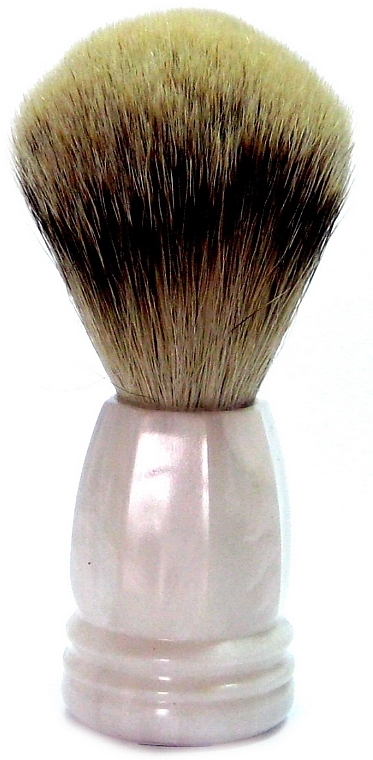 Shaving Brush, badger hair, plastic, mother-of-pearl - Golddachs Silver Tip Badger Plastic Mother Of Pearl — photo N1