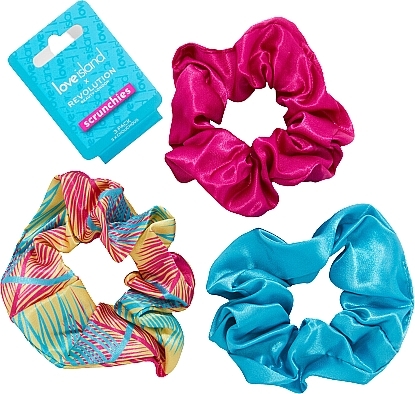 Hair Tie Set, 3 pcs - Makeup Revolution x Love Island Hair Scrunchies — photo N1