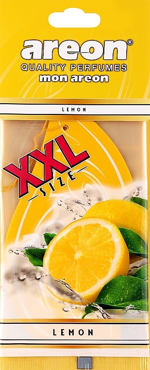 Lemon Car Air Freshener - Areon Mon Lemon XXL — photo N1