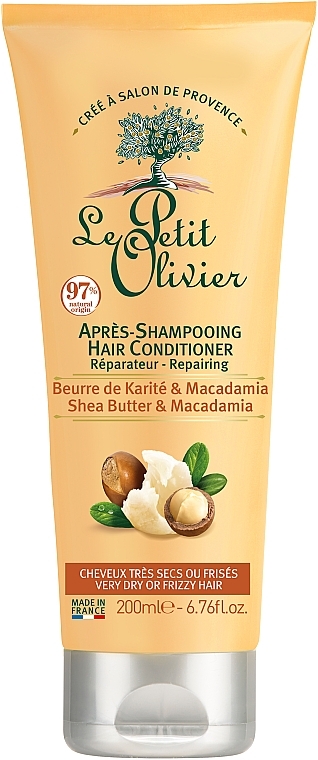 Shea Butter & Macadamia Conditioner - Le Petit Olivier Conditioner For Curly or Very Dry Hair — photo N1