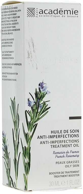 Anti-Imperfection Oil for Problem Skin "French Rosemary" - Academie Huile de soin anti-imperfections — photo N3
