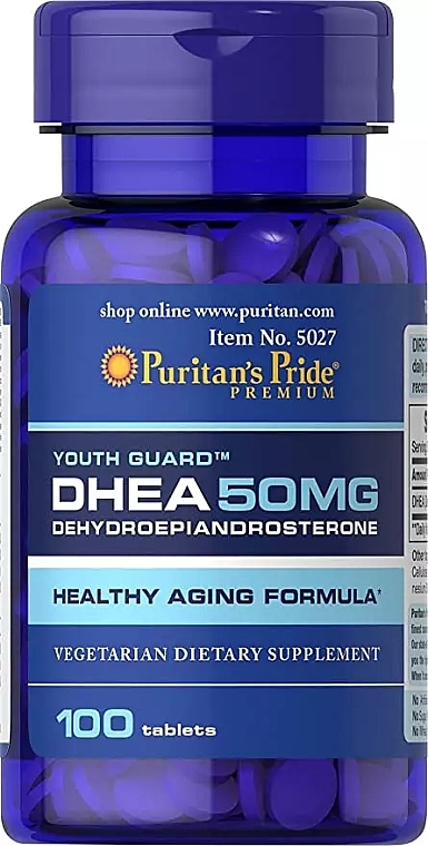 Testosteron Booster Dietary Supplement - Puritan's Pride DHEA 50mg — photo N1