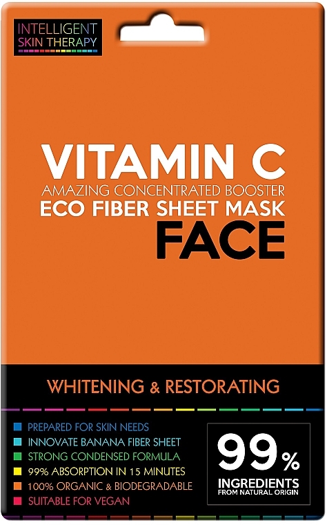 Active Vitamin C Mask - Beauty Face Intelligent Skin Therapy Mask — photo N1