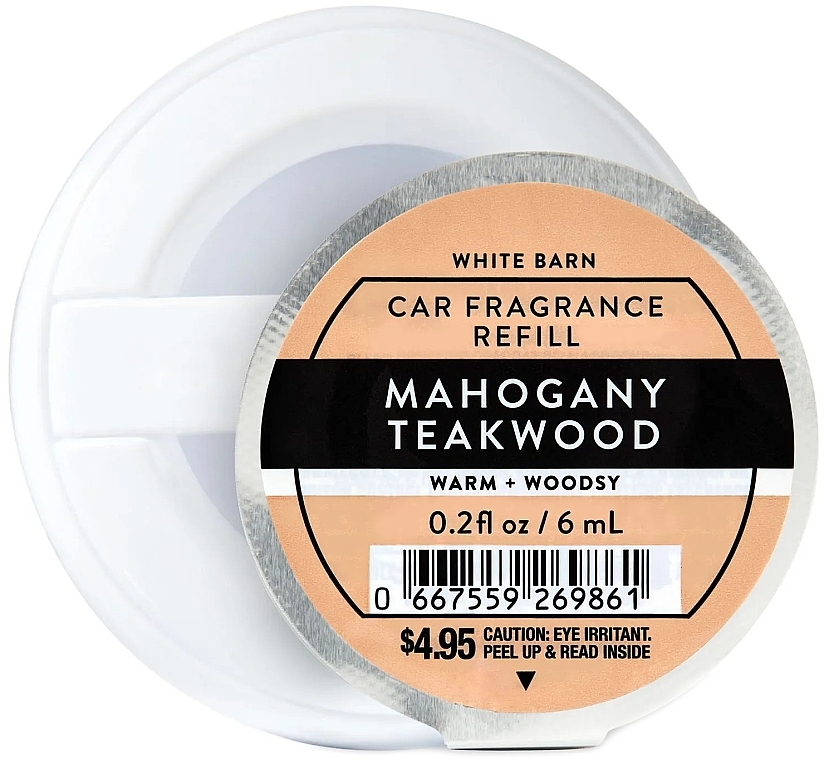 Mahogany Teakwood Car Air Freshener - Bath And Body Works Mahogany Teakwood Car Fragrance Refill — photo N1