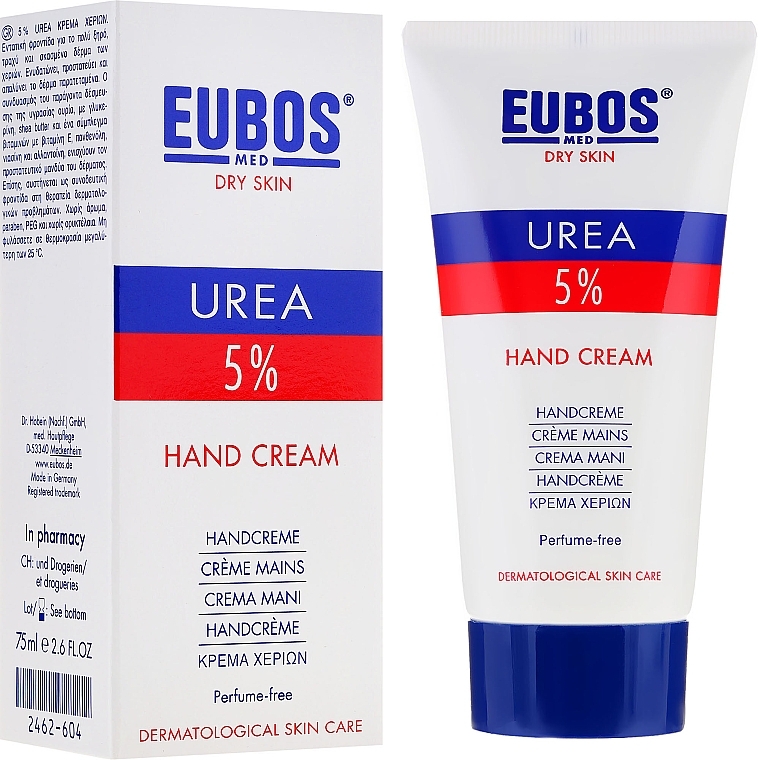 Hand Cream - Eubos Med Dry Skin Urea 5% Hand Cream — photo N1