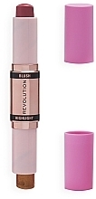 Fragrances, Perfumes, Cosmetics 2in1 Blush & Highlighter - Revolution Pro Duo Blush and Highlighter Stick