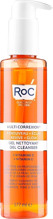 Face Cleansing Gel - RoC Multi Correxion Revive + Glow Gel Cleanser — photo N1