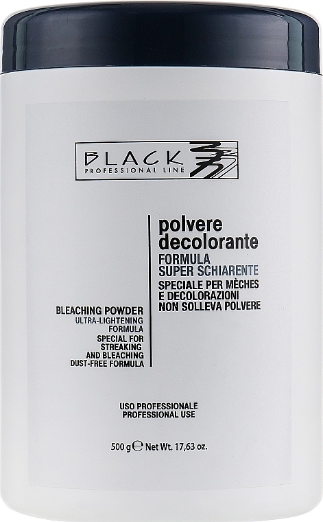 Bleaching Hair Powder, dark blue (jar) - Black Professional Line Bleaching Powder Blue — photo N1