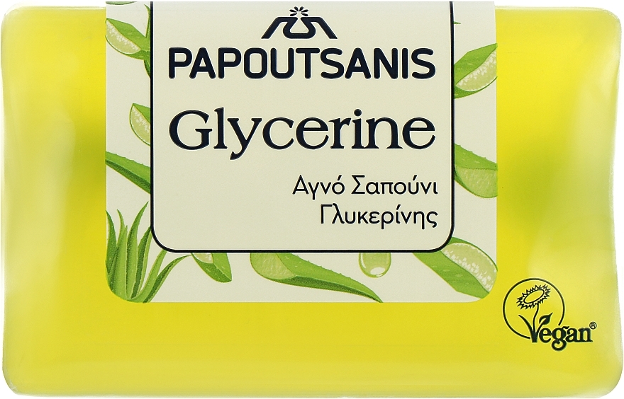 Glycerin Soap with Toning Aloe Scent - Papoutsanis Glycerine Soap — photo N1