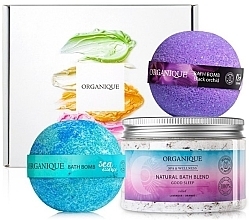Fragrances, Perfumes, Cosmetics Evening Gift Set - Organique (bath/salt/450g + bath/bomb/2x50ml)