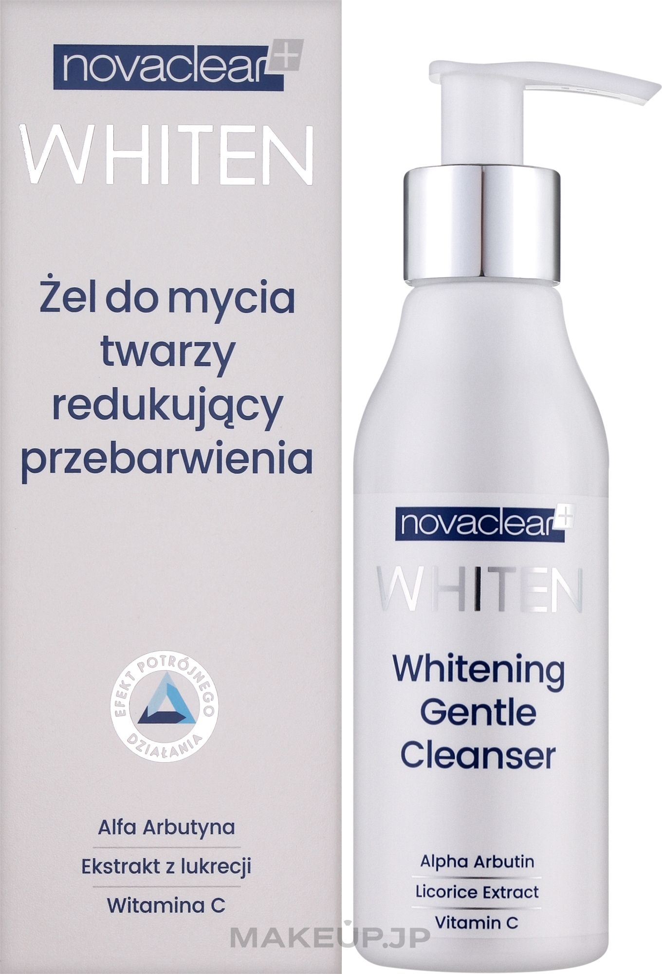 Face Gel Cleanser - Novaclear Whiten Whitening Gentle Cleanser — photo 150 ml