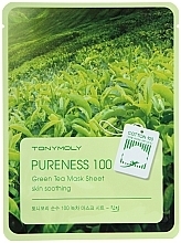 Fragrances, Perfumes, Cosmetics Green Tea Extract Sheet Mask - Tony Moly Pureness 100 Green Tea Mask Sheet