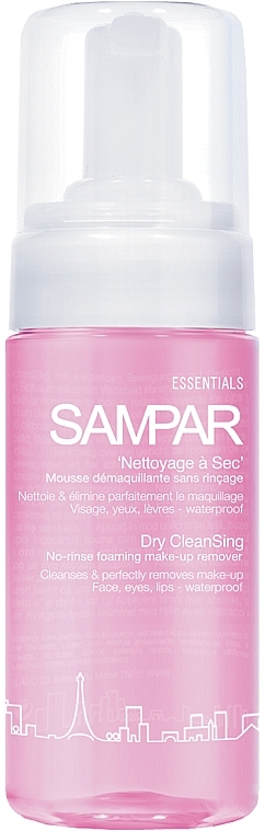 Leave-In Makeup Remover Face, Eye & Lip Foam - Sampar Dry Cleansing Foaming — photo N1