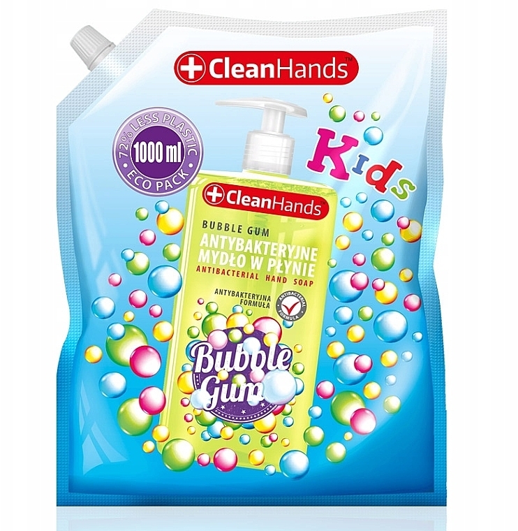 Antibacterial Hand Soap for Kids - Clean Hands Antibacterial Bubble Gum Hand Soap (refill) — photo N1