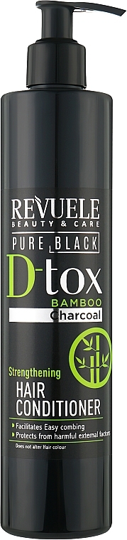 Hair Conditioner - Revuele Pure Black Detox Strengthening Hair Conditioner — photo N1