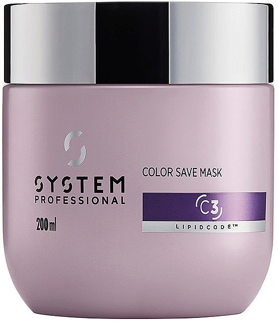 Colored Hair Mask - System Professional Color Save Lipidcode Mask C3 — photo N3