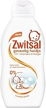 Fragrances, Perfumes, Cosmetics Baby Shampoo & Washing Gel for Sensitive Skin - Zwitsal Sensitive Shampoo&Washing Gel