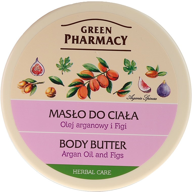 Body Cream-Butter "Argan and Fig" - Green Pharmacy — photo N1