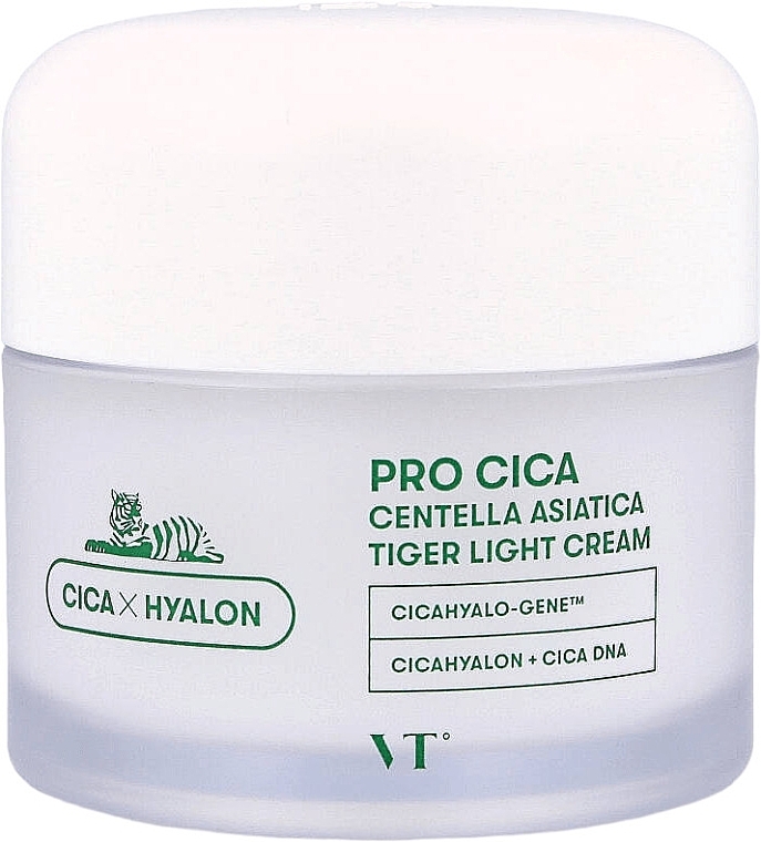 Light Moisturizing Face Cream-Gel - VT Cosmetics Pro Cica Centella Asiatica Tiger Light Cream — photo N1