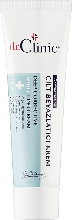 Whitening Face Cream - Dr. Clinic Deep Corrective Whitening Cream — photo N1