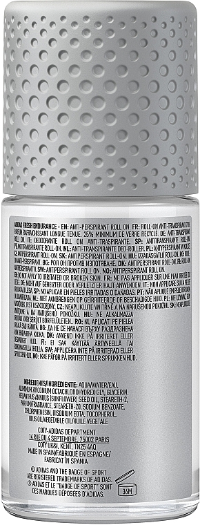 Deodorant-Antiperspirant Roll-On - Adidas Fresh Endurance 72H Anti-Perspirant — photo N2