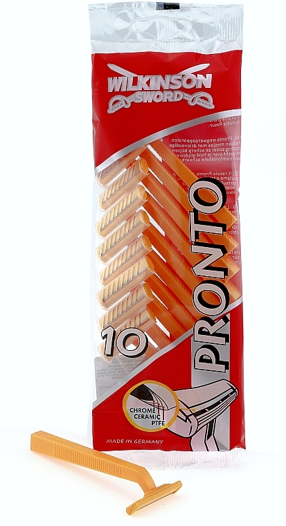 Disposable Razors, 10 pcs - Wilkinson Sword Pronto — photo N1